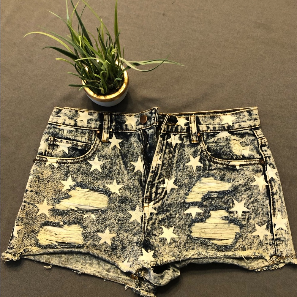 Star Jean Shorts